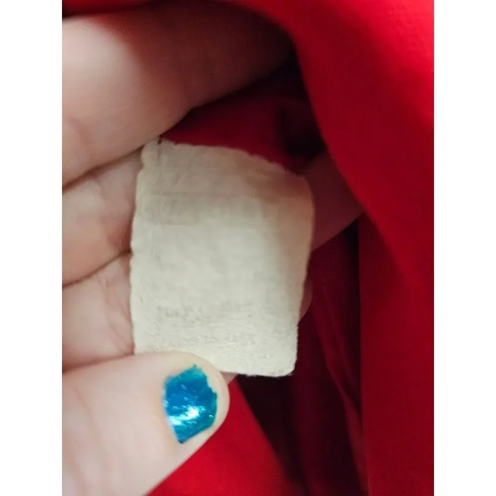Copyright by Int Fashion Club New York Red Blazer w/ Beaded Collar Women's Sz 8‎